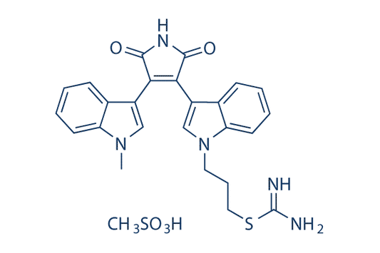 Bisindolylmaleimide IX (Ro 31-8220)Mesylate