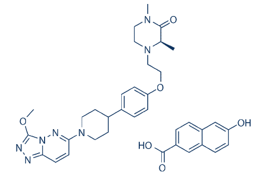 AZD5153 6-hydroxy-2-naphthoic acid