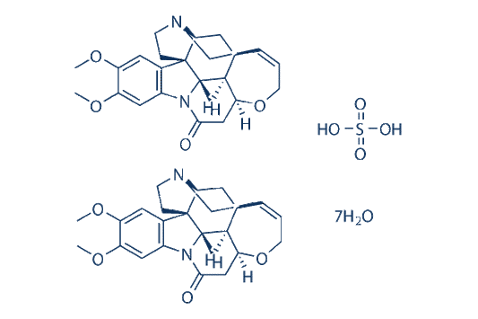 Brucine sulfate heptahydrate