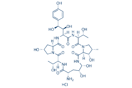 1-[ (4R,5R)-4,5-Dihydroxy-L-ornithine]echinocandin B hydrochloride (1:1)