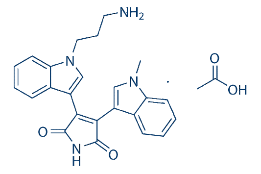 Bisindolylmaleimide VIII (acetate)