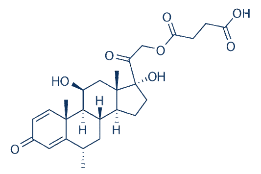 Methylprednisolone hemisuccinate